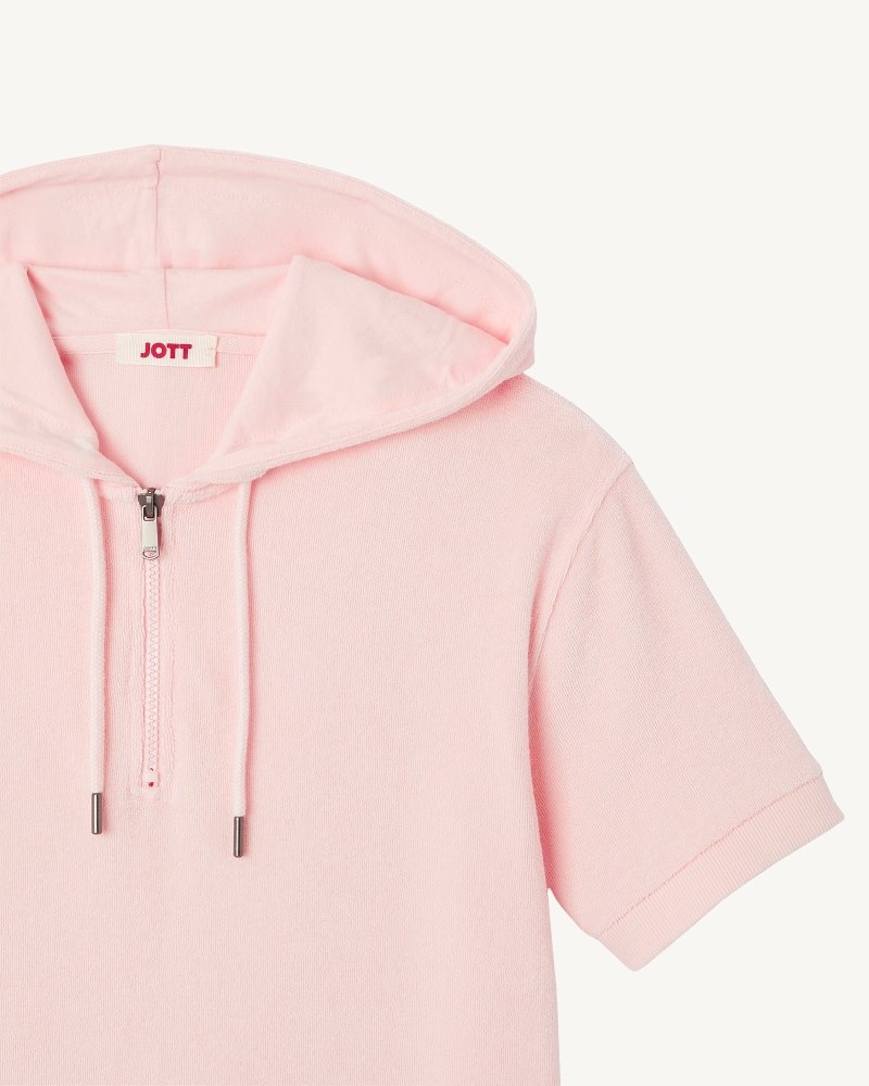 JOTT Meg Light Pink Toweling Klänning Dam Vita | QJE-2383