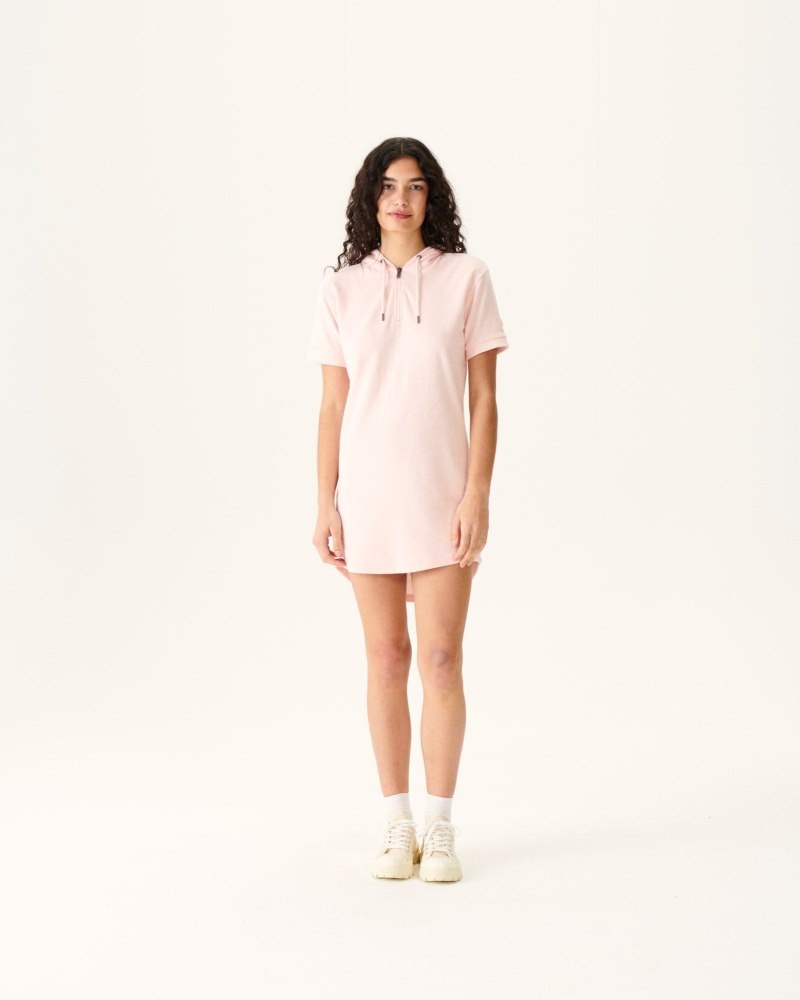 JOTT Meg Light Pink Toweling Klänning Dam Vita | QJE-2383