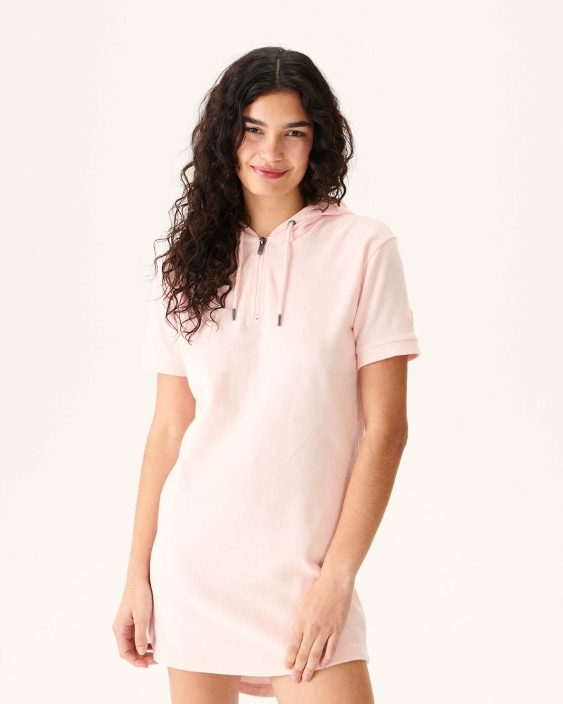 JOTT Meg Light Pink Toweling Klänning Dam Vita | QJE-2383