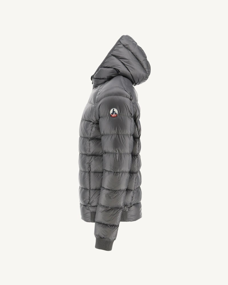 JOTT Nat Grand Cold Hooded Dunjackor Herr Mörkgrå | DJV-3969