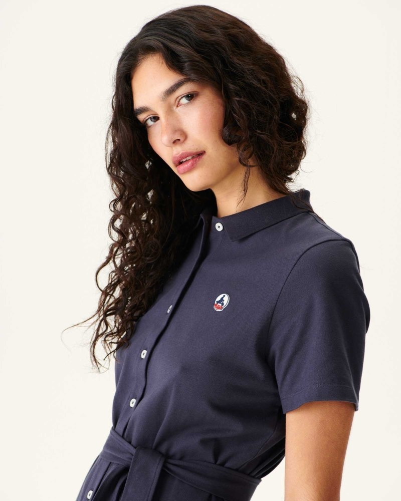 JOTT Navy Valencia Polo Klänning Dam Ljusrosa | NMD-6940