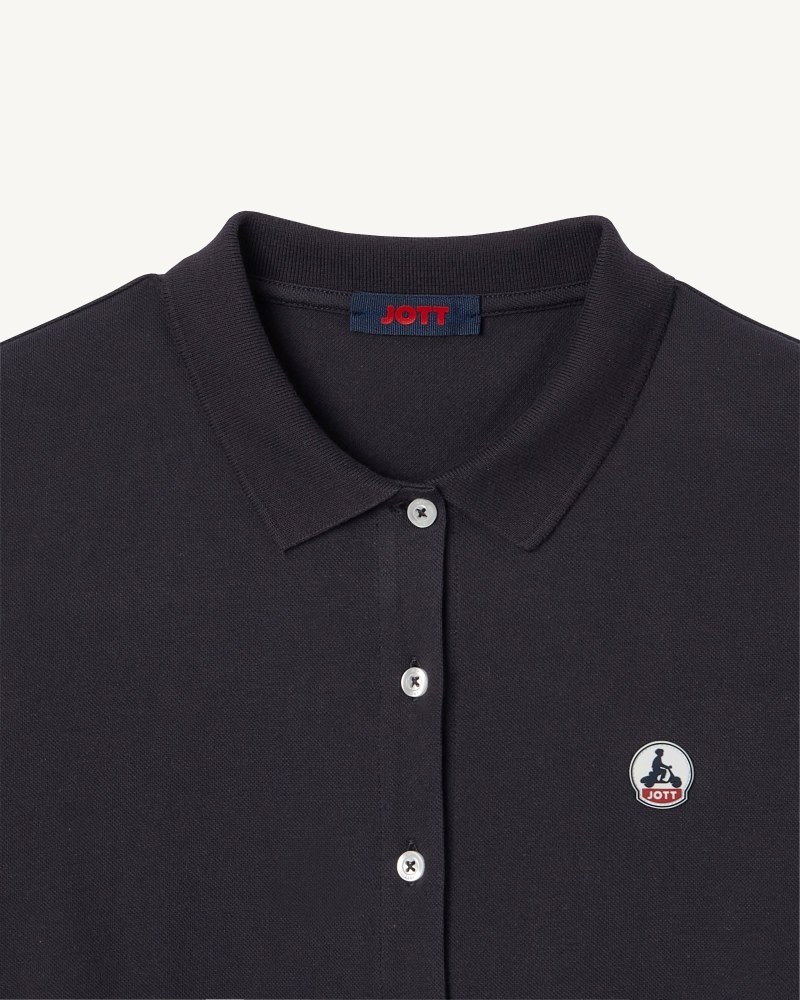 JOTT Navy Valencia Polo Klänning Dam Ljusrosa | NMD-6940