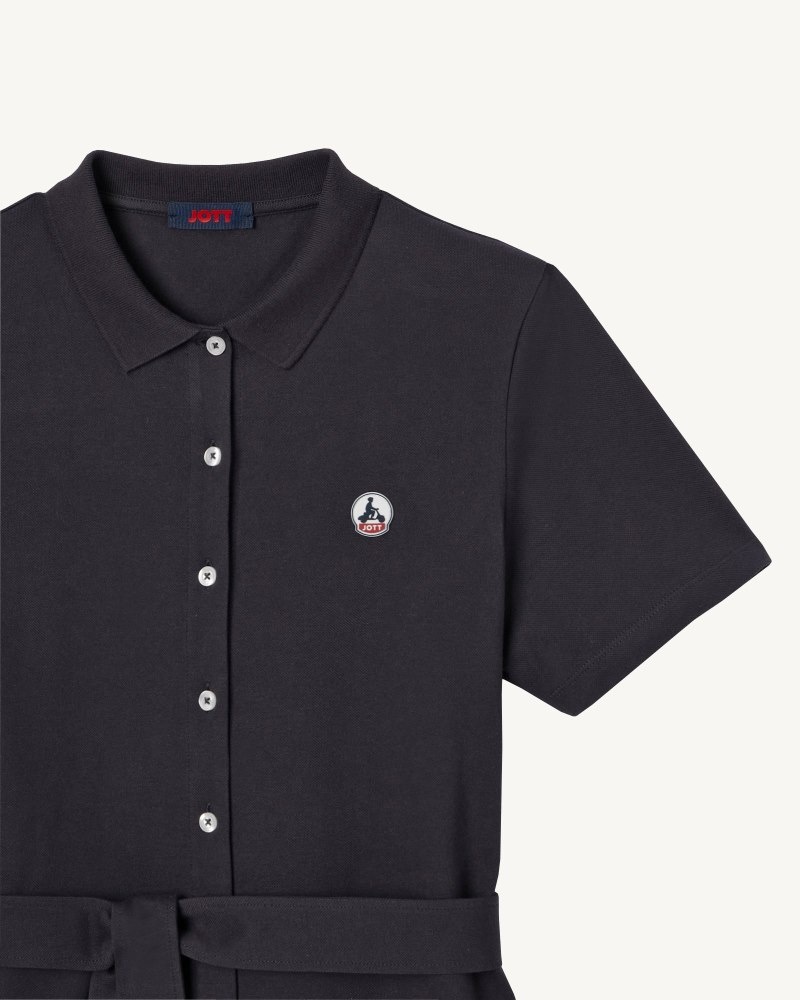 JOTT Navy Valencia Polo Klänning Dam Ljusrosa | NMD-6940