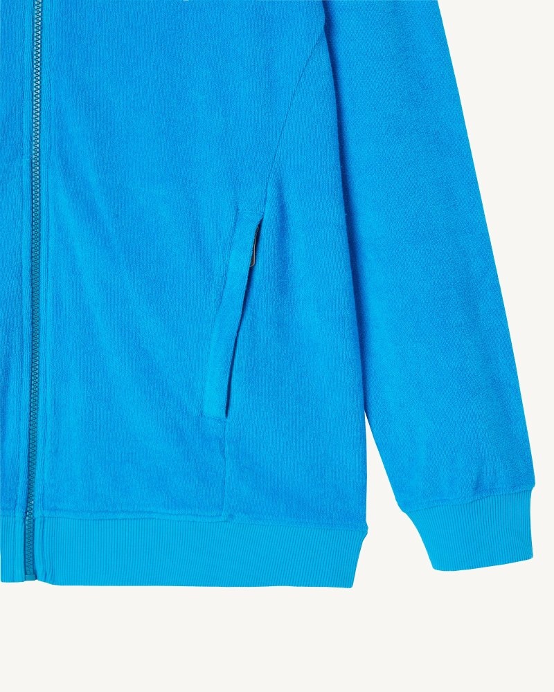 JOTT Nazare Zipped Hooded Jacka Herr Blå | JXN-6198