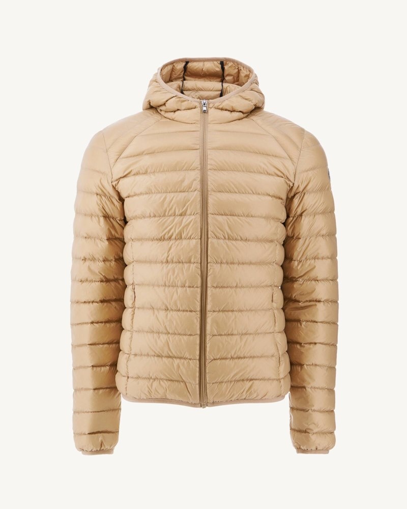 JOTT Nico Light Hooded Dunjackor Herr Beige | TDV-0645