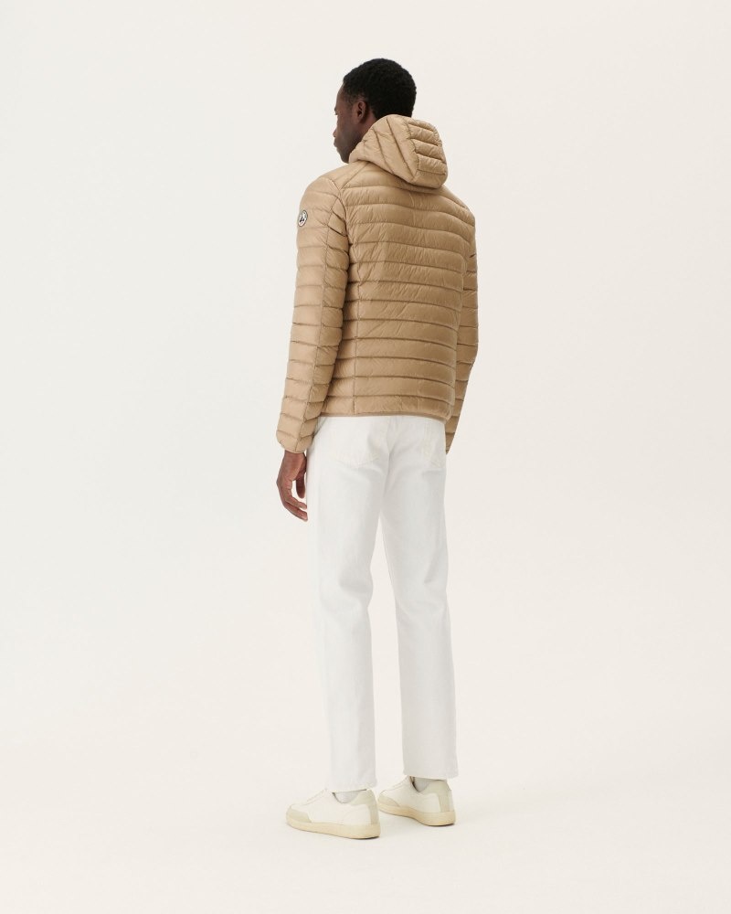 JOTT Nico Light Hooded Dunjackor Herr Beige | TDV-0645