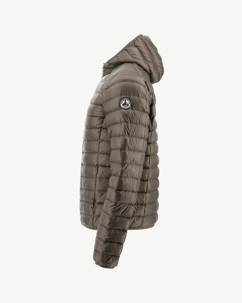 JOTT Nico Light Hooded Dunjackor Herr Grå Bruna | HVG-2961