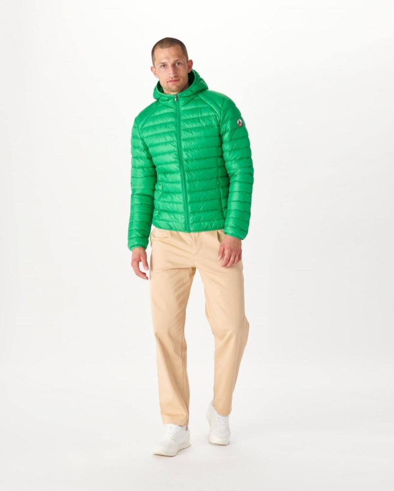 JOTT Nico Light Hooded Pufferjackor Herr Gröna | JXP-8639