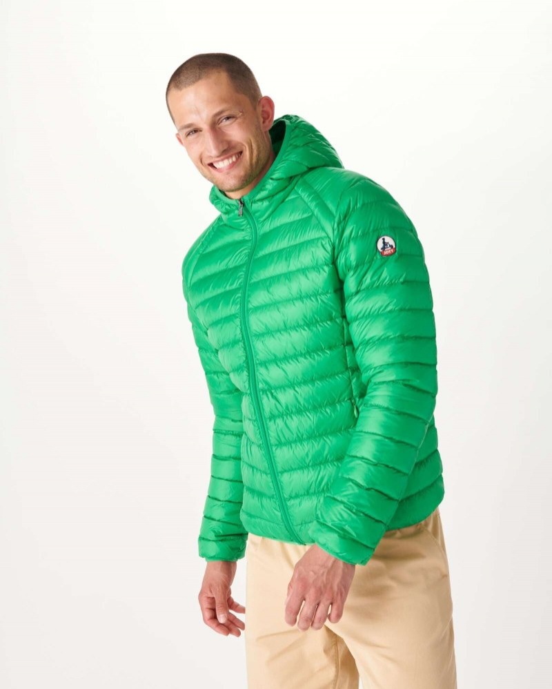 JOTT Nico Light Hooded Pufferjackor Herr Gröna | JXP-8639