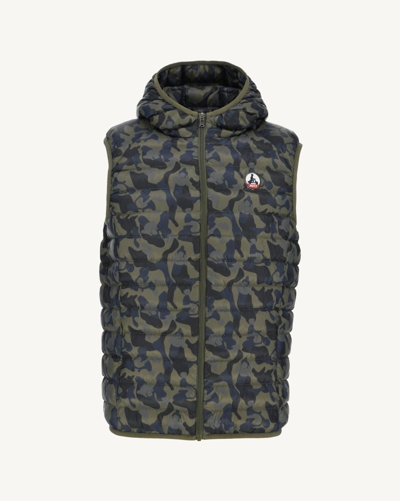 JOTT Pat Hooded Ärmlös Dunjackor Herr Camo | KRF-7525