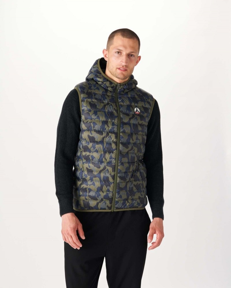 JOTT Pat Hooded Ärmlös Dunjackor Herr Camo | KRF-7525