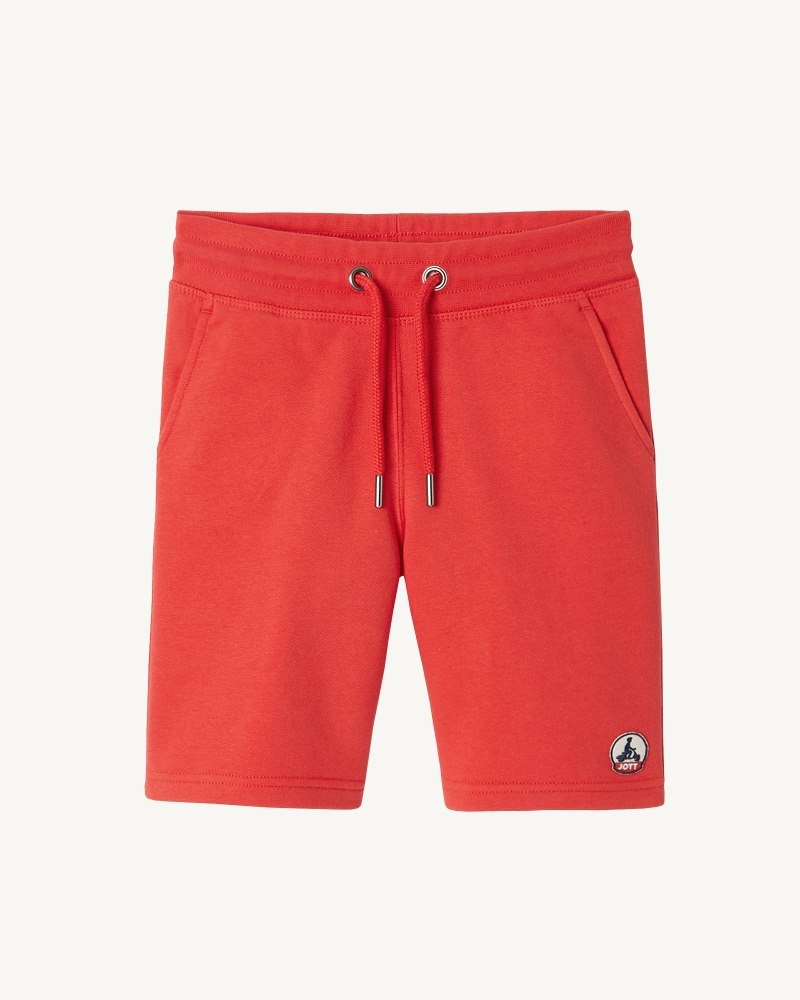 JOTT Pereira Organic Bomull Shorts Barn Röda | BOG-7103