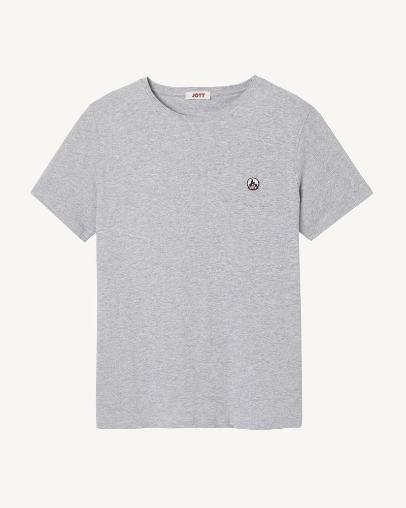 JOTT Pietro Organic Bomull T-shirt Herr Grå | MZG-8229