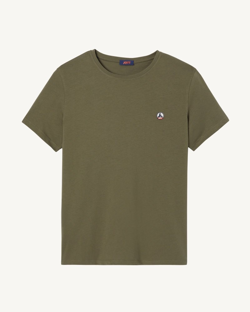 JOTT Pietro Organic Bomull T-shirt Herr Olivgröna | AVS-1261