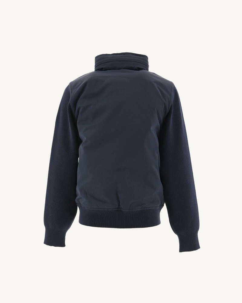 JOTT Real Light Hooded Jacka Barn Marinblå | WHO-4750