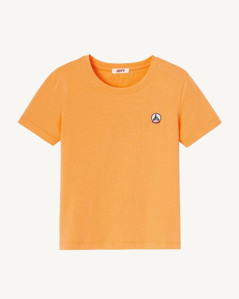 JOTT Rio Round Neck Bomull T-shirt Barn Orange | IHW-5334