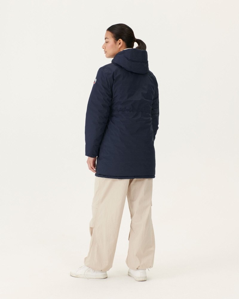 JOTT Roma Long Reversible Dunjackor Dam Marinblå Vita | MZR-1412