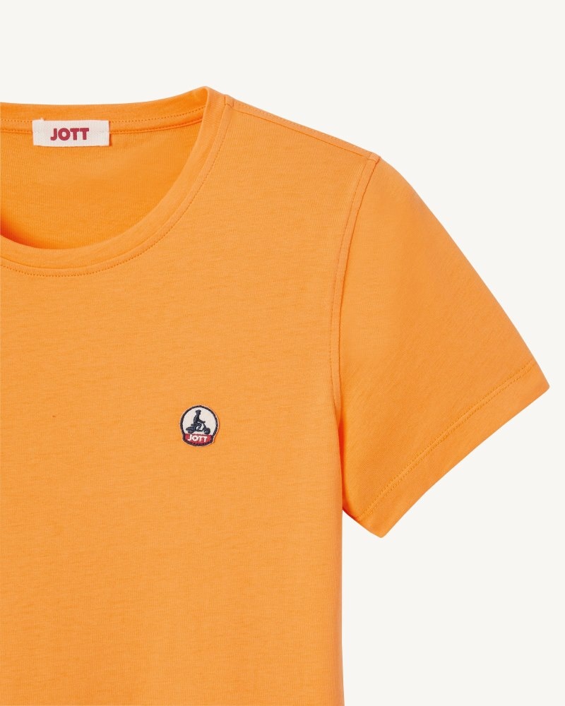 JOTT Rosas Round Neck T-shirt Dam Orange | DUW-1947