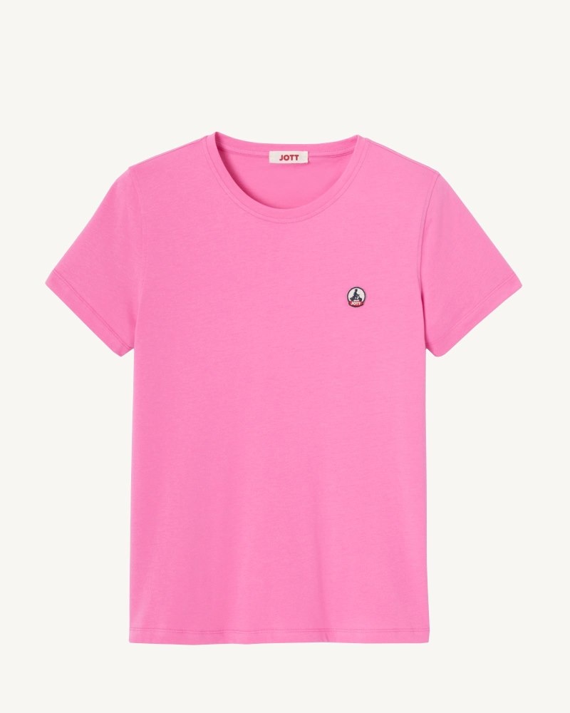 JOTT Rosas Round Neck T-shirt Dam Rosa | VCL-4815