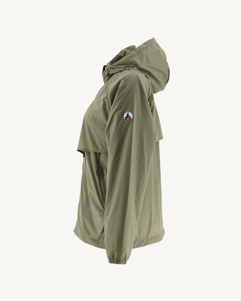 JOTT Scirocco Hooded Vindjacka Dam Ljuskhaki | TAD-4882