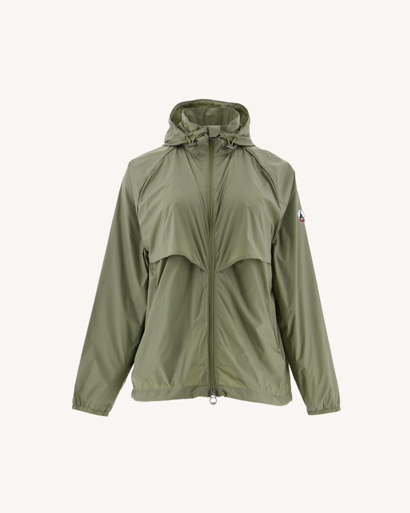 JOTT Scirocco Hooded Vindjacka Dam Ljuskhaki | TAD-4882