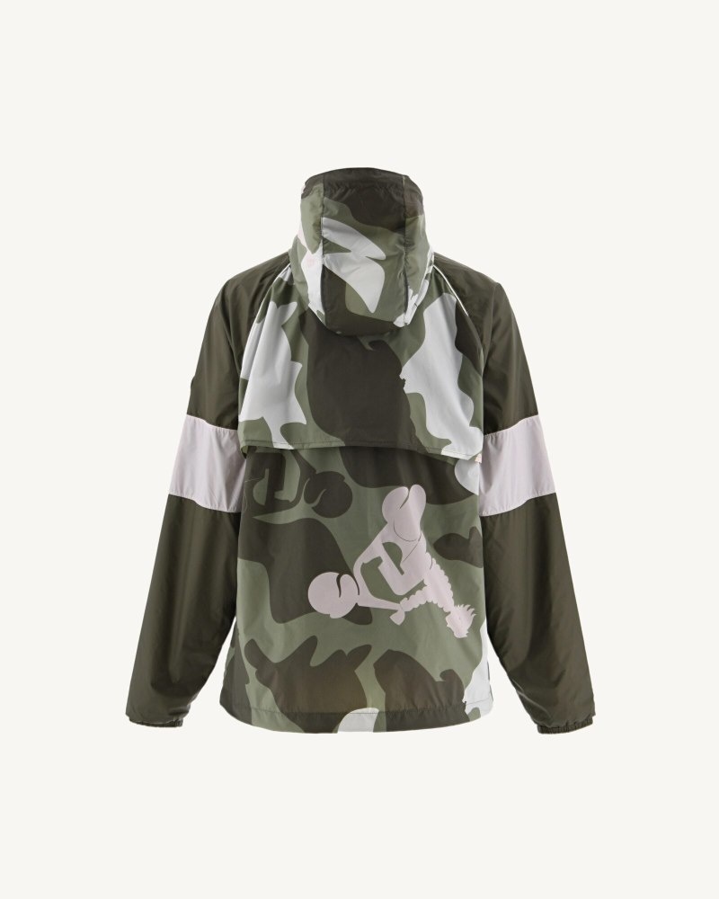 JOTT Scirocco Hooded Vindjacka Dam Ljuskhaki Camo | ZMU-9687