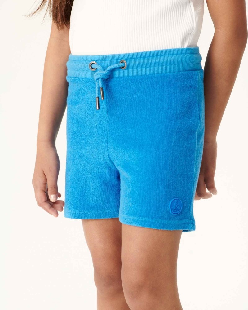 JOTT Serra Terry Bomull Shorts Barn Blå | WFS-4502