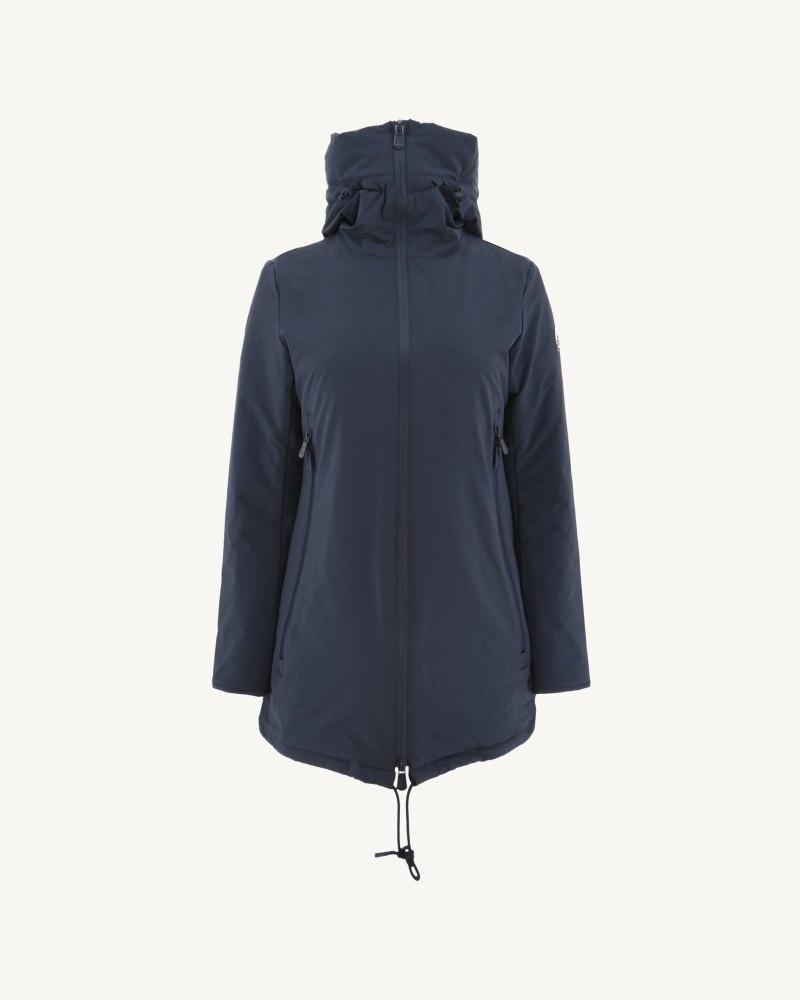 JOTT Siberian Hooded Pufferjackor Dam Marinblå | DGM-1403