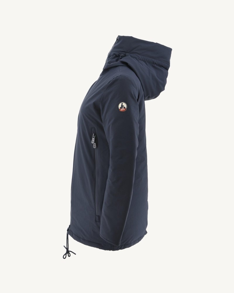 JOTT Siberian Hooded Pufferjackor Dam Marinblå | DGM-1403