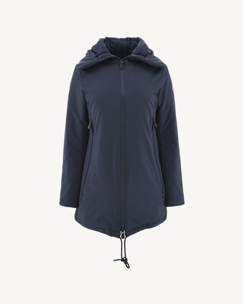 JOTT Siberian Hooded Pufferjackor Dam Marinblå | DGM-1403