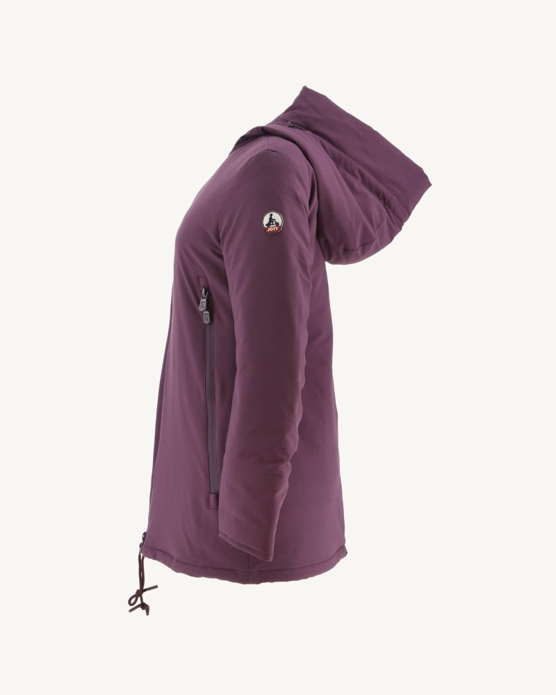 JOTT Siberian Hooded Pufferjackor Dam Lila | SXZ-0682