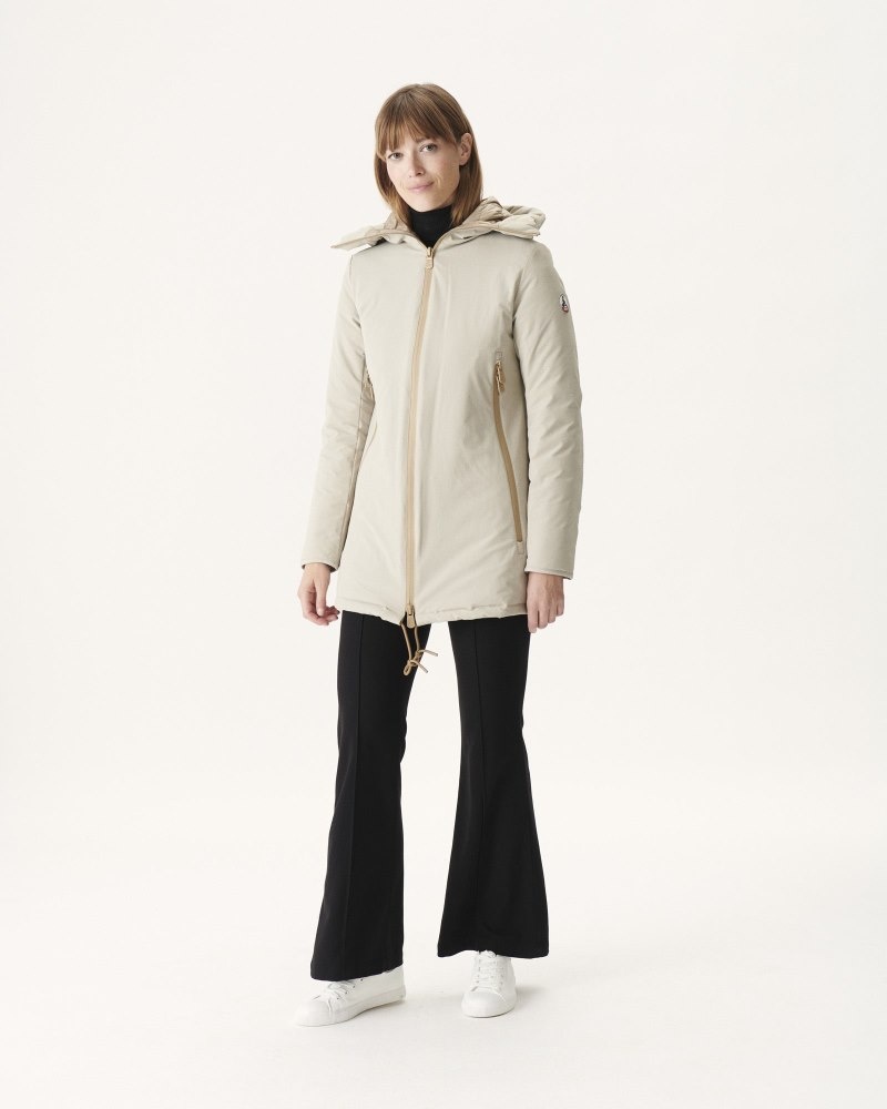 JOTT Siberian Hooded Pufferjackor Dam Beige | ZQB-7120