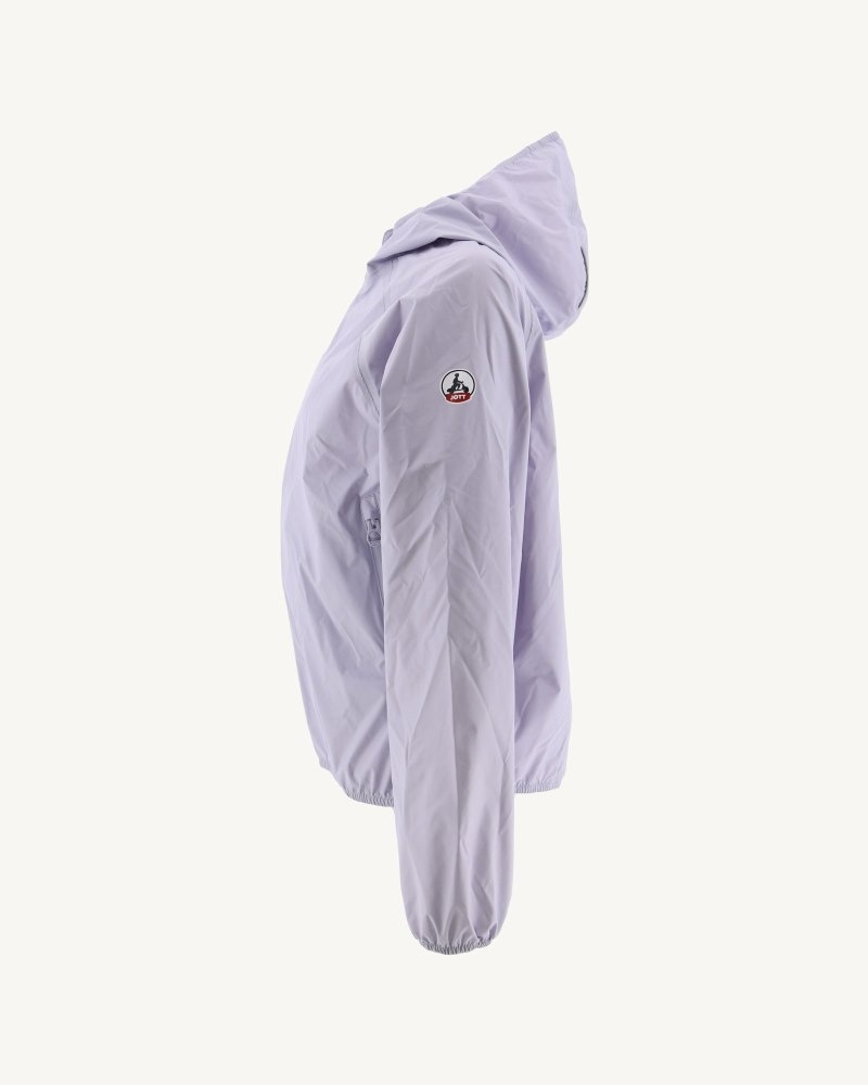 JOTT Singapore Pastel Mauve Hooded Vattentäta Jacka Dam Lila | LII-8014