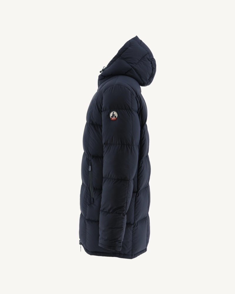 JOTT Toronto Great Cold Reversible Hooded Jacka Herr Marinblå Blå | ZYN-6164