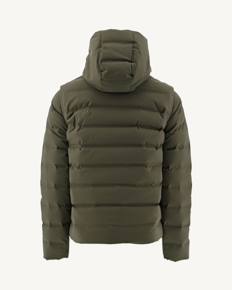 JOTT Ulaan 4-in-1 Hooded Pufferjackor Herr Olivgröna | EUS-2881