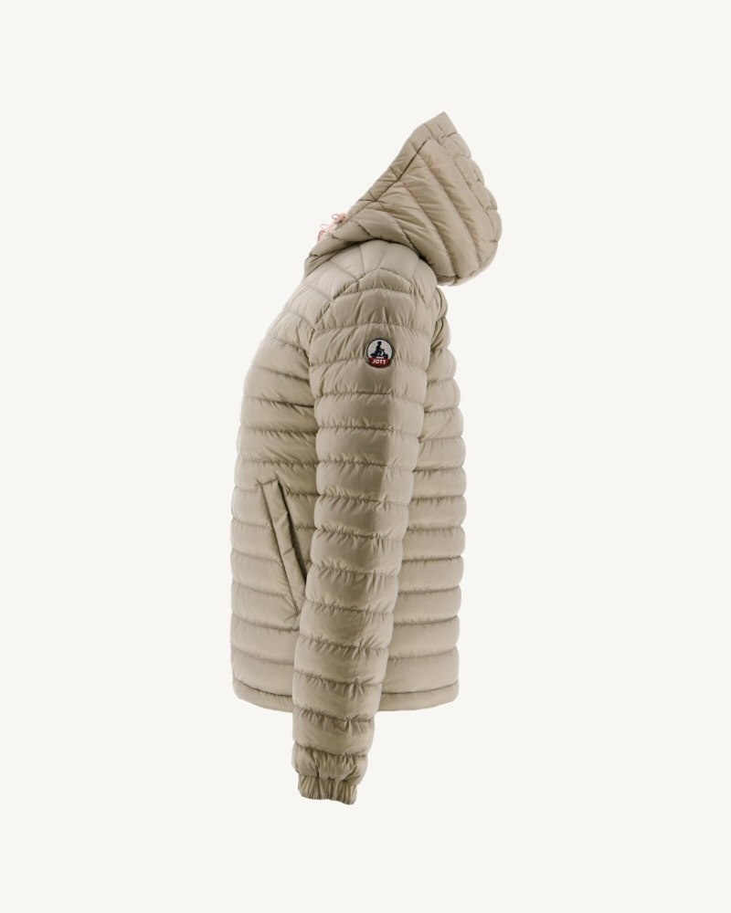 JOTT Vienna Reversible Hooded Dunjackor Dam Ljusrosa Beige | IRE-0487