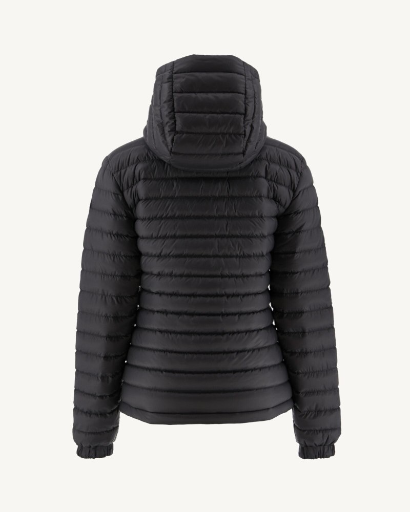 JOTT Vienna Reversible Hooded Dunjackor Dam Vita Mörkgrå | ELU-7922