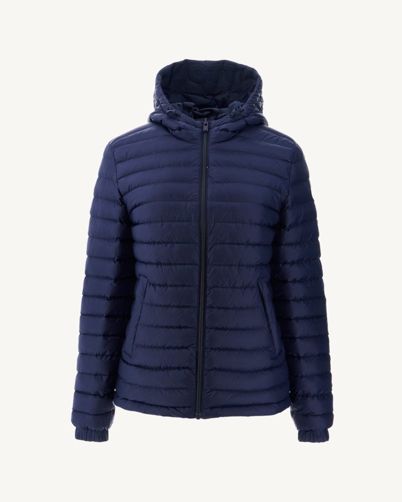 JOTT Vienne Reversible Hooded Pufferjackor Dam Marinblå | TAC-5631