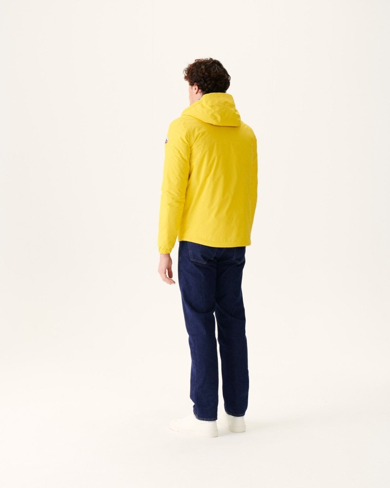 JOTT Vigo Reversible Hooded Ultralight Dunjackor Herr Citron Blå | CHE-2669