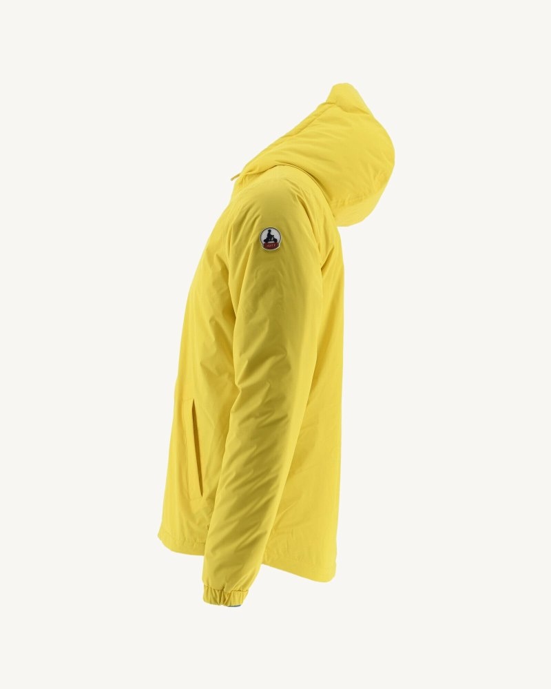 JOTT Vigo Reversible Hooded Ultralight Dunjackor Herr Citron Blå | CHE-2669